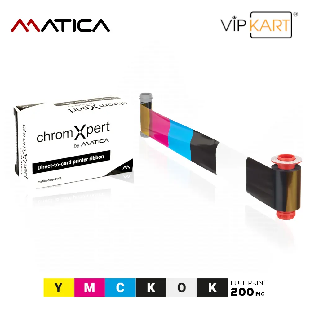 Matica YMCKOK Renkli Diamond Ribon – 200 Baskı