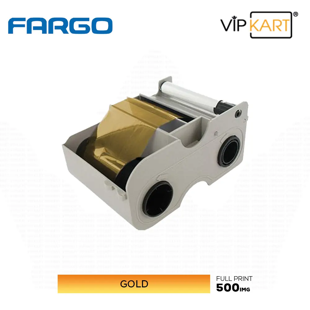 Fargo HID 44207 Metalik Gold (Altın) MonoChrome Ribon - 500 Baskı