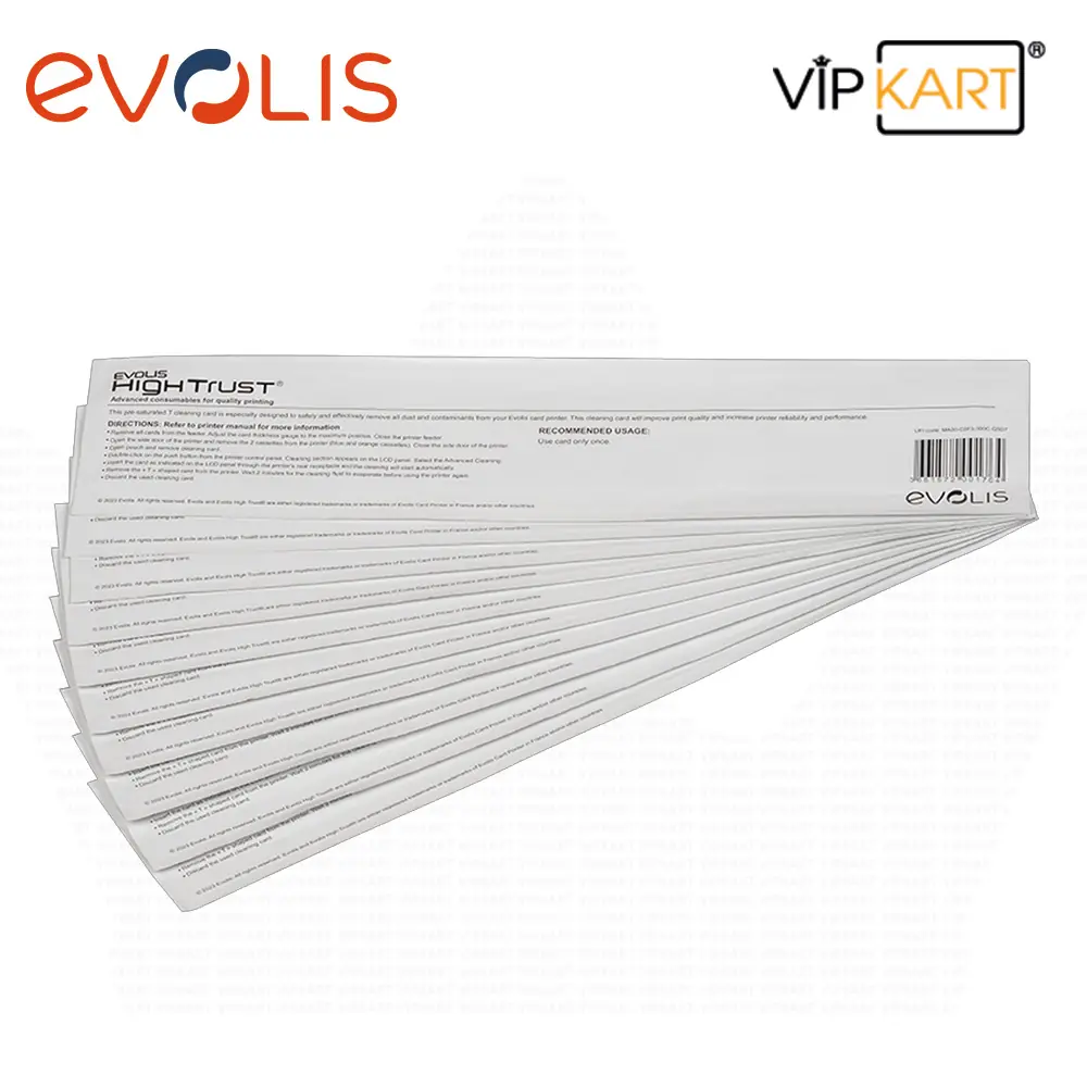 Evolis ACL011 T-Kart Temizleme Kiti (10'lu)