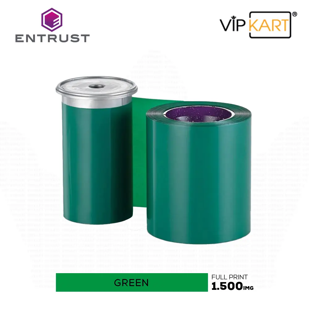 Entrust Datacard 525900-008 Green (Yeşil) Monochrome Ribon – 1500 Baskı