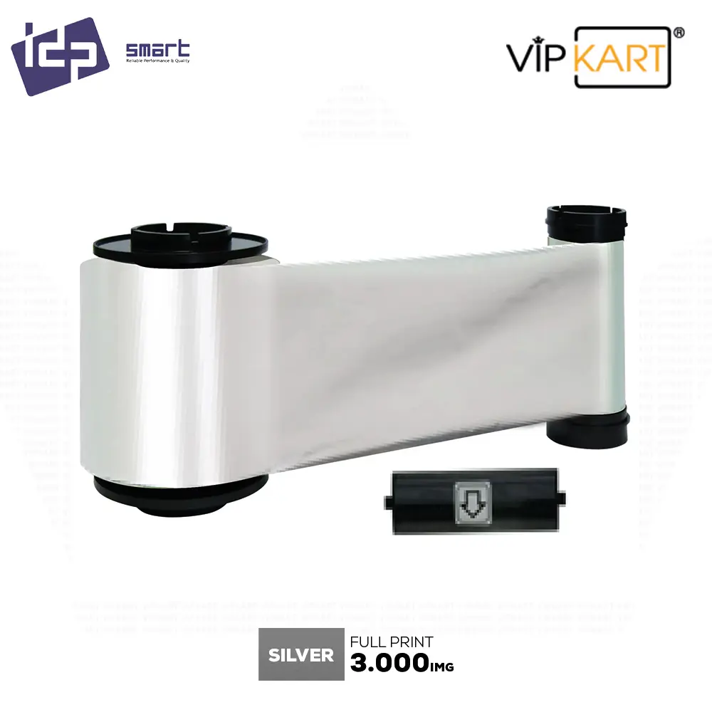 IDP Smart 659197 Silver (Gümüş) Monochrome Ribon – 3000 Baskı