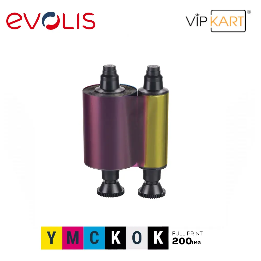 Evolis R3314 YMCKOK Ribon – 200 Baskı