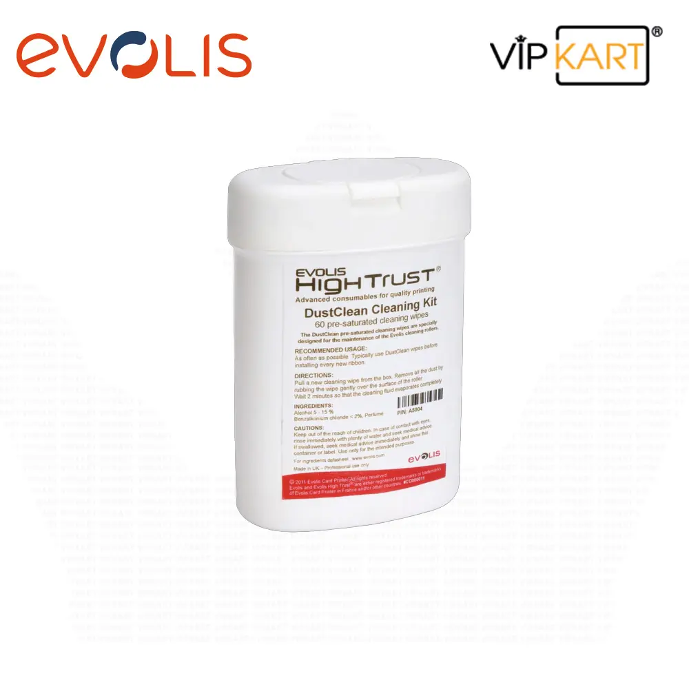 Evolis A5004 Temizlik (Cleaning) Kiti (40'lı)