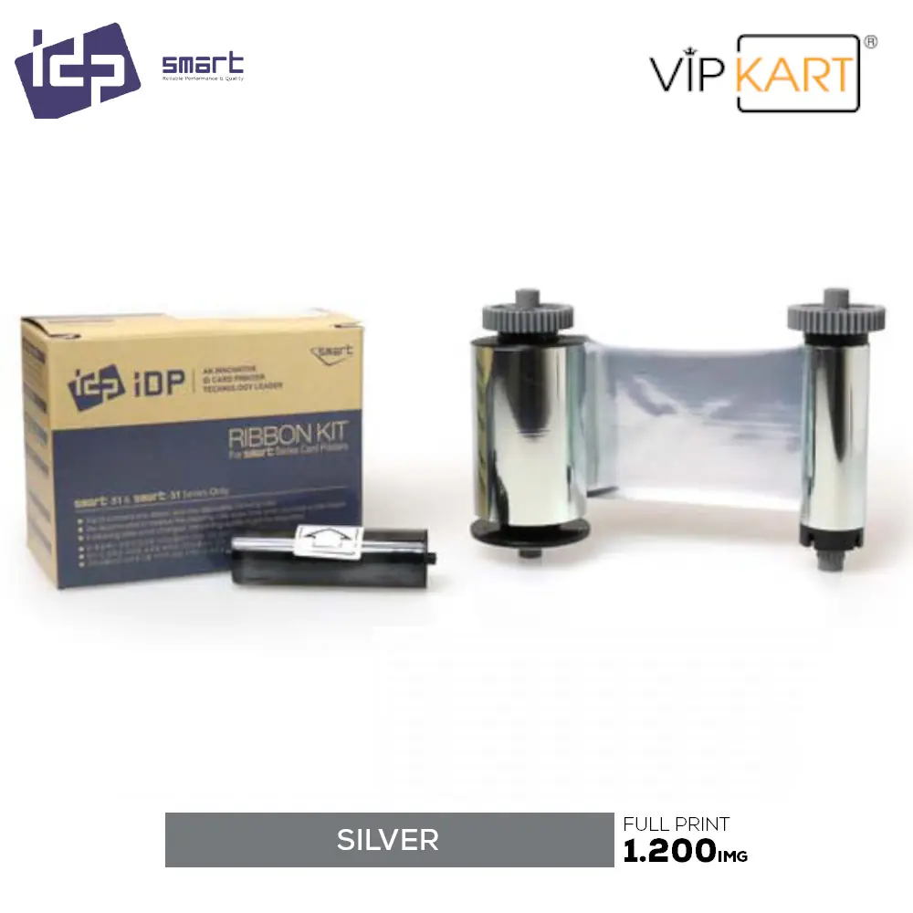 IDP Smart 659373 Silver (Gümüş) Monochrome Ribon – 1200 Baskı