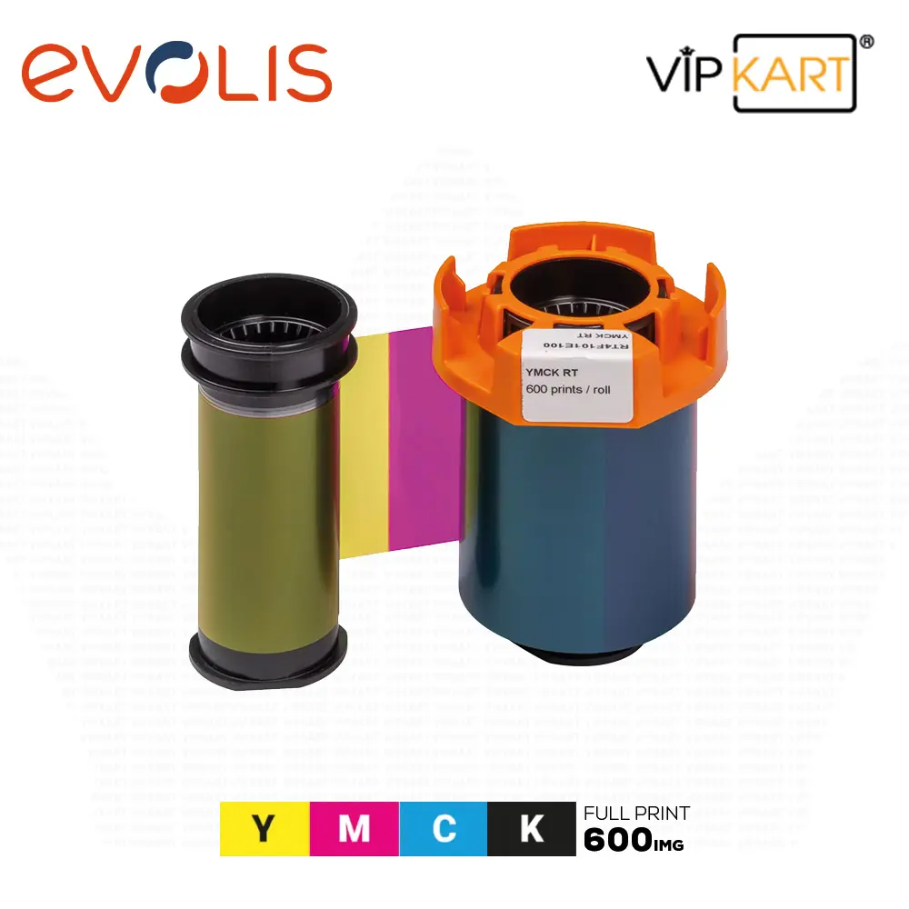 Evolis RT4F101M100 YMCK ReTransfer Ribon – 600 Baskı