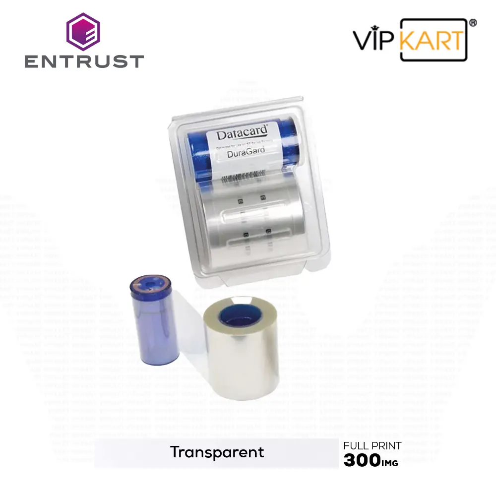 Entrust Datacard 508982-307 Gerçek Orijinal Desenli Akıllı Çip Kesimli Laminasyon Filmi 1.0mm – 300 Baskı