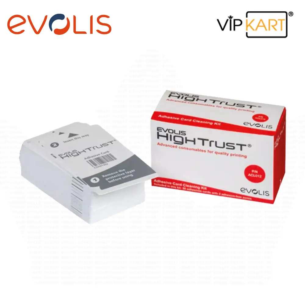 Evolis ACL012 Yapışkanlı Temizleme Kartı Kiti (50'li)