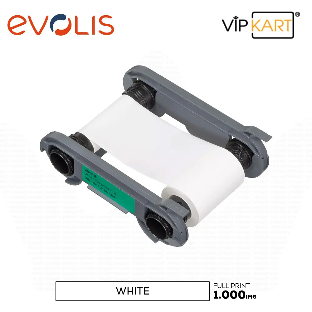 Evolis RCT215NAAA White (Beyaz) MonoChrome Ribon – 1000 Baskı