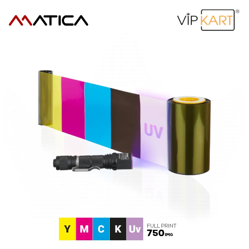 Matica YMCKUv Diamond ReTransfer Film Ribon – 750 Baskı