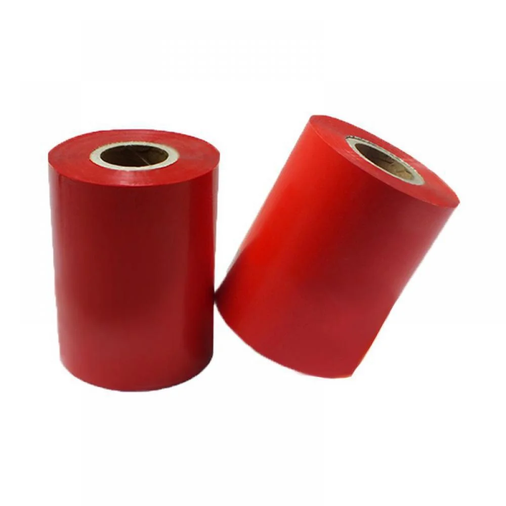 110mm x 300 Metre Wax Kırmızı Renkli Ribon