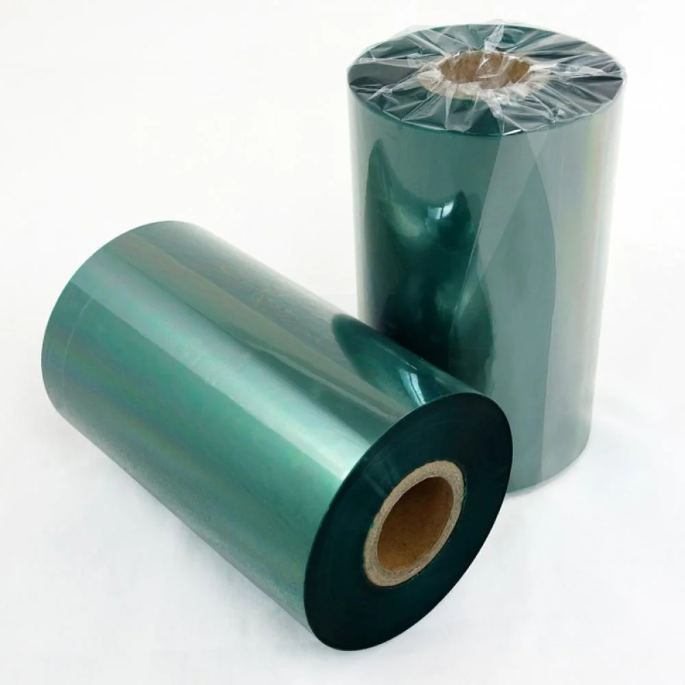 101mm x 300 Metre Wax Yeşil Renkli Ribon
