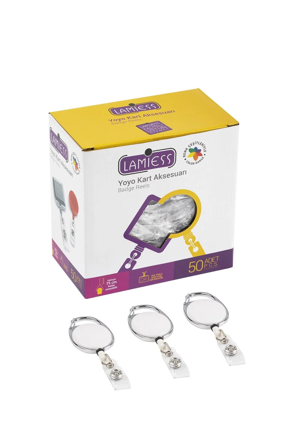 Lamiess Lms 154 Çelik Bordürlü Oval Yoyo Beyaz 50’li