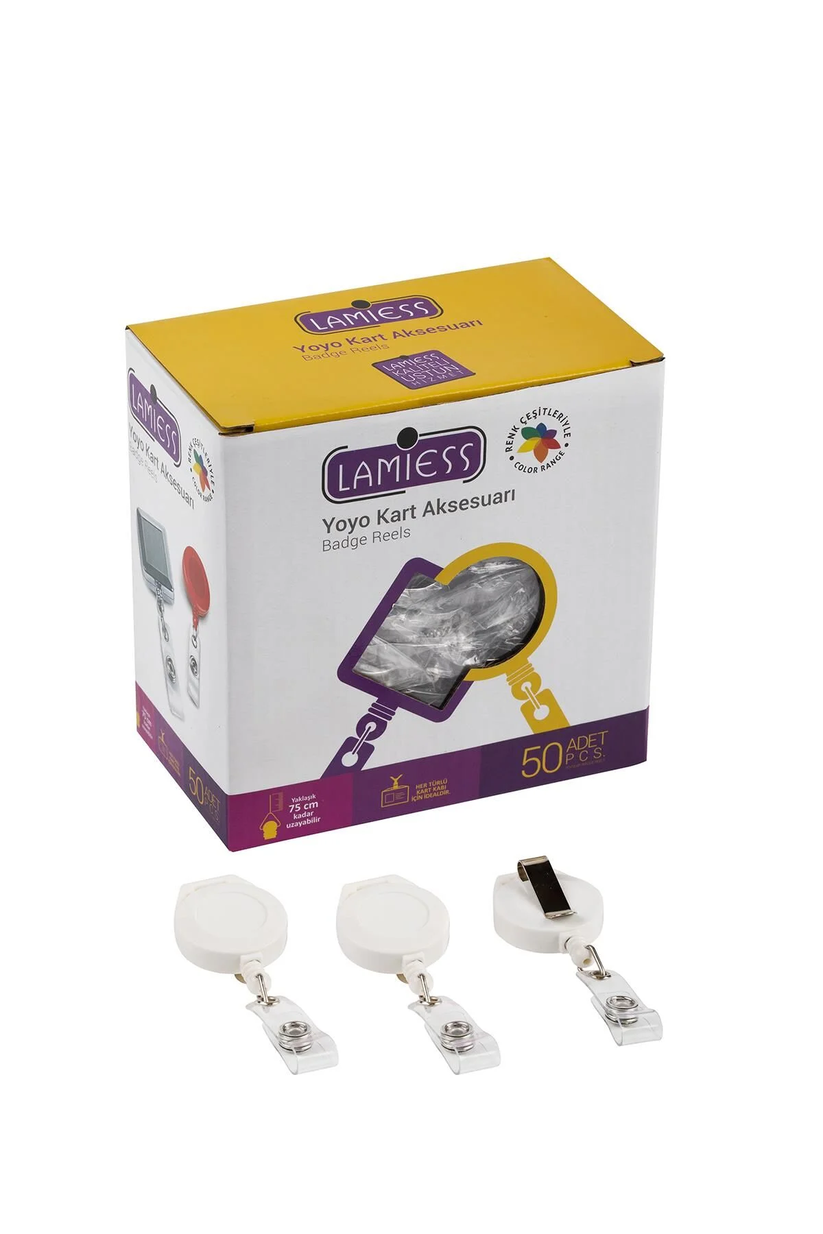 Lamiess Lms 340 Kt Yuvarlak Yoyo Beyaz 50’li