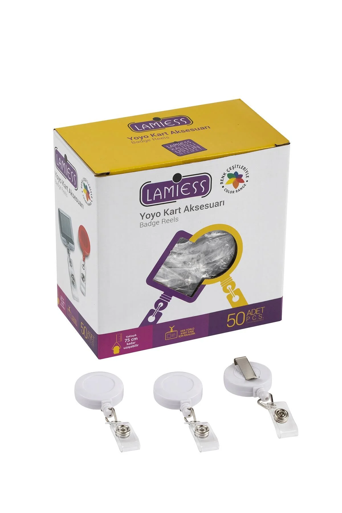 Lamiess Lms 351 Yuvarlak Yoyo Beyaz 50’li