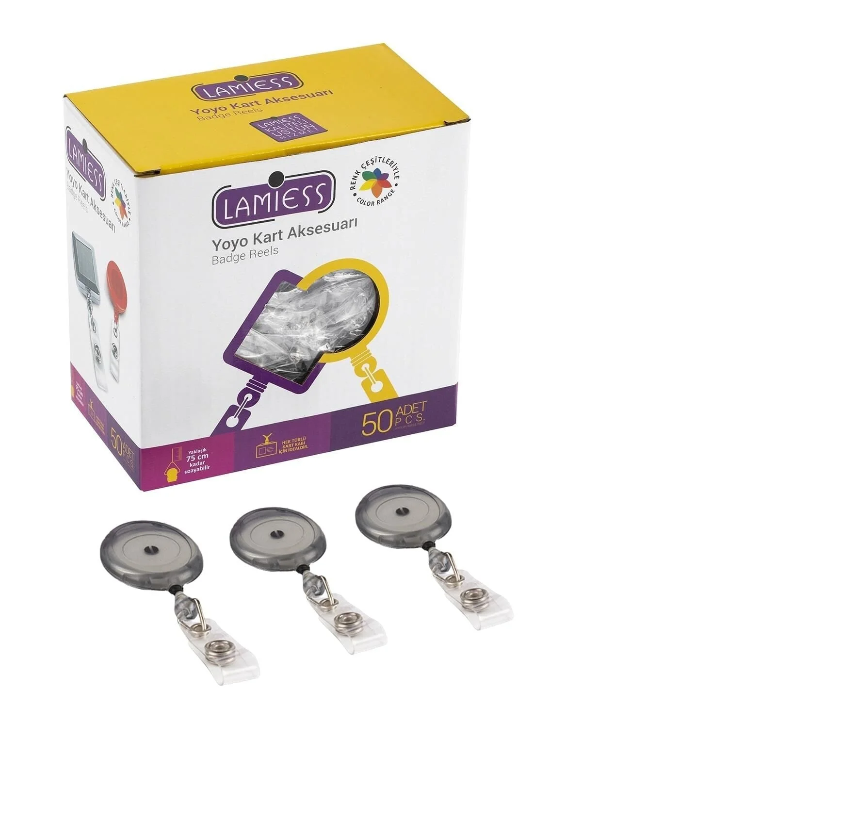 Lamiess Lms 351 Yuvarlak Yoyo Şeffaf 50’li