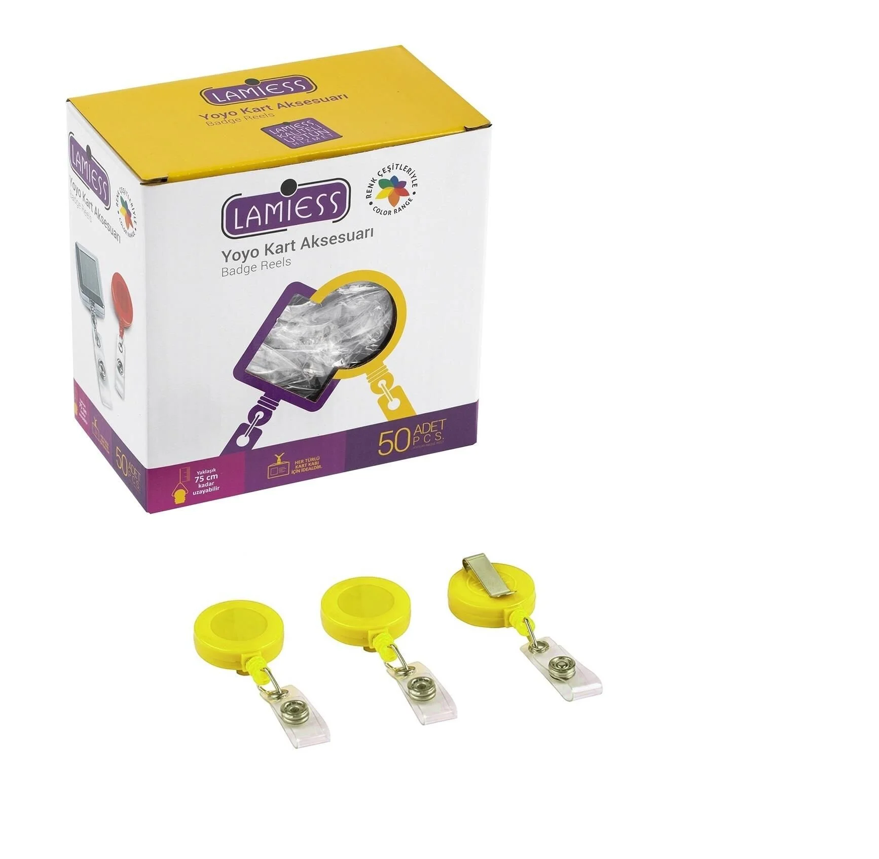Lamiess Lms 351 Yuvarlak Yoyo Sarı 50’li