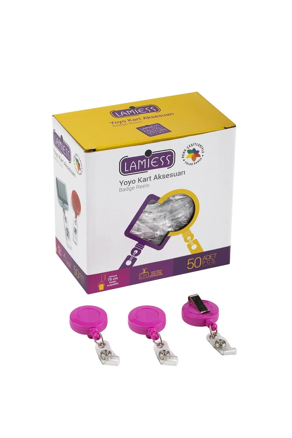 Lamiess Lms 351 Yuvarlak Yoyo Pembe 50’li