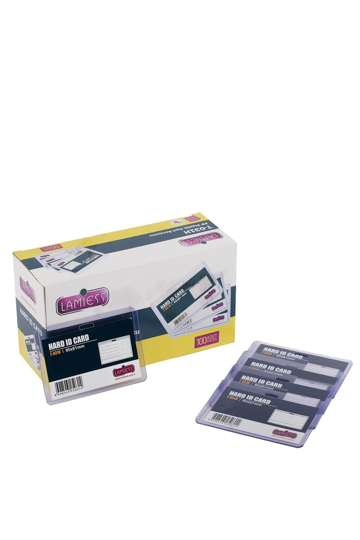 Lamiess T-031 H Yatay Pp Plastik Kart Koruyucu 100'Lü