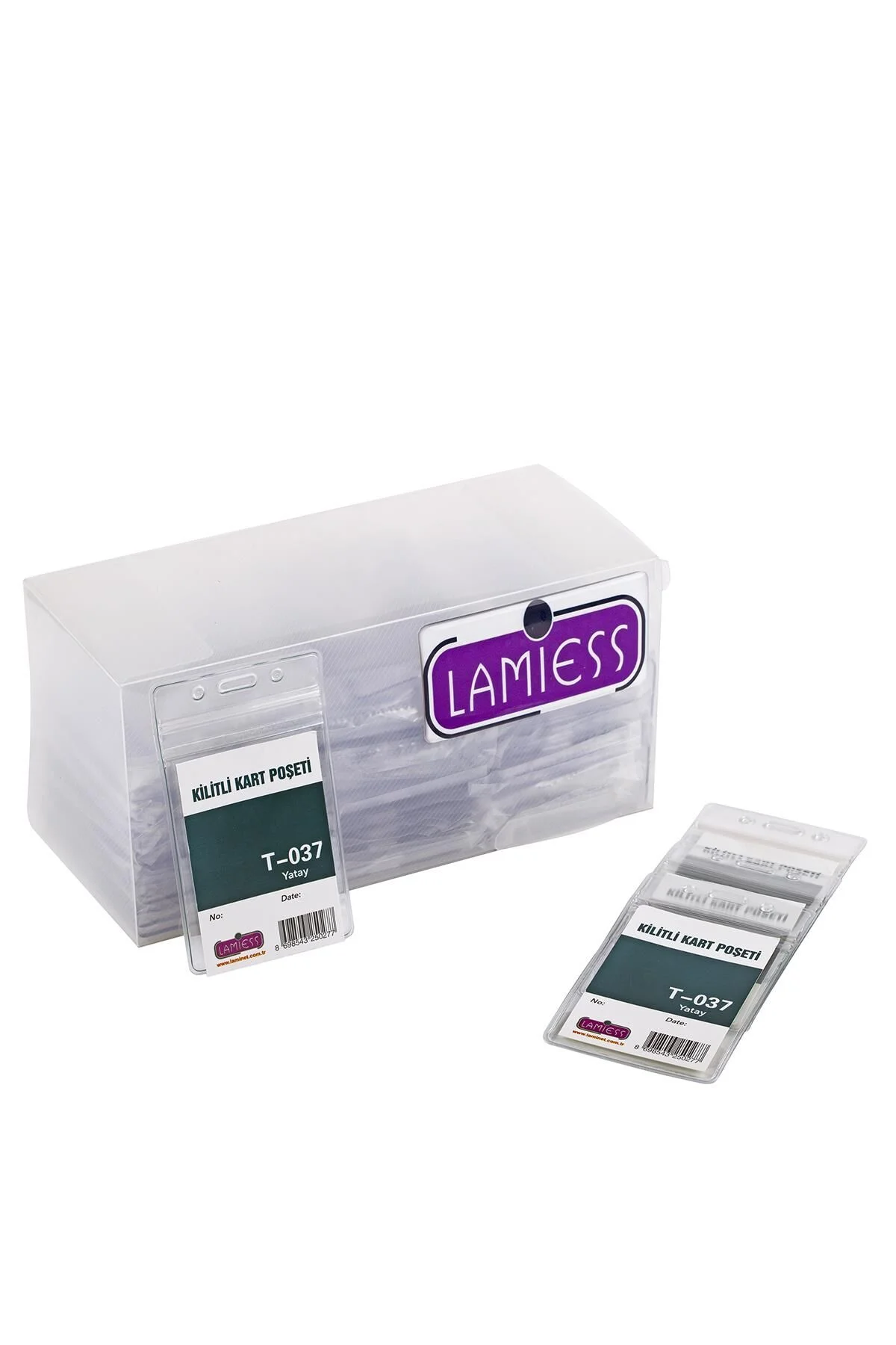 Lamiess T-037 V Dikey Kilitli Kart Poşeti 100'Lü